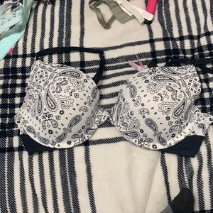 Black and white Victoria secret bra